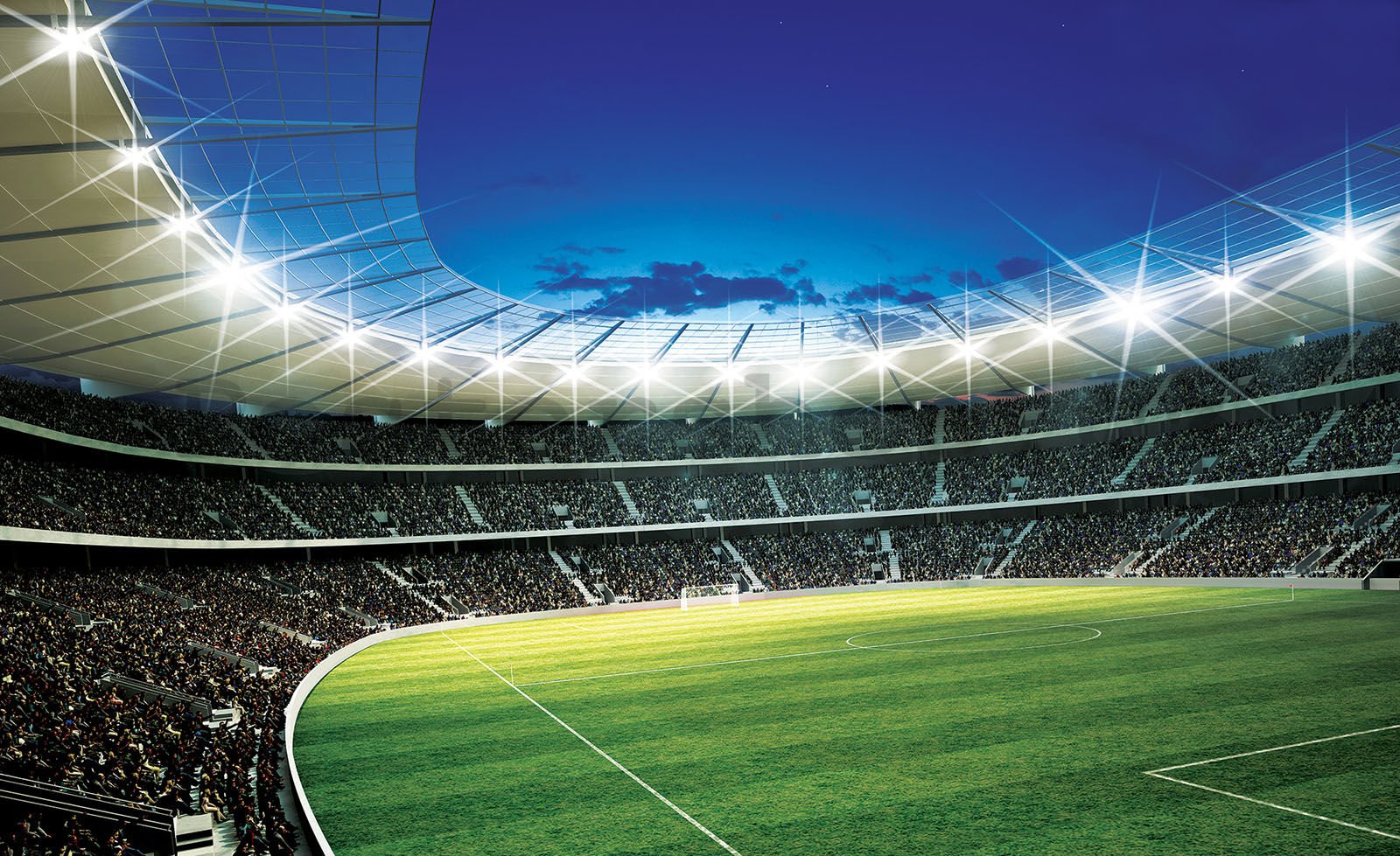 Fototapeta vliesová: Fotbalový Stadion (1) - 208x146 cm