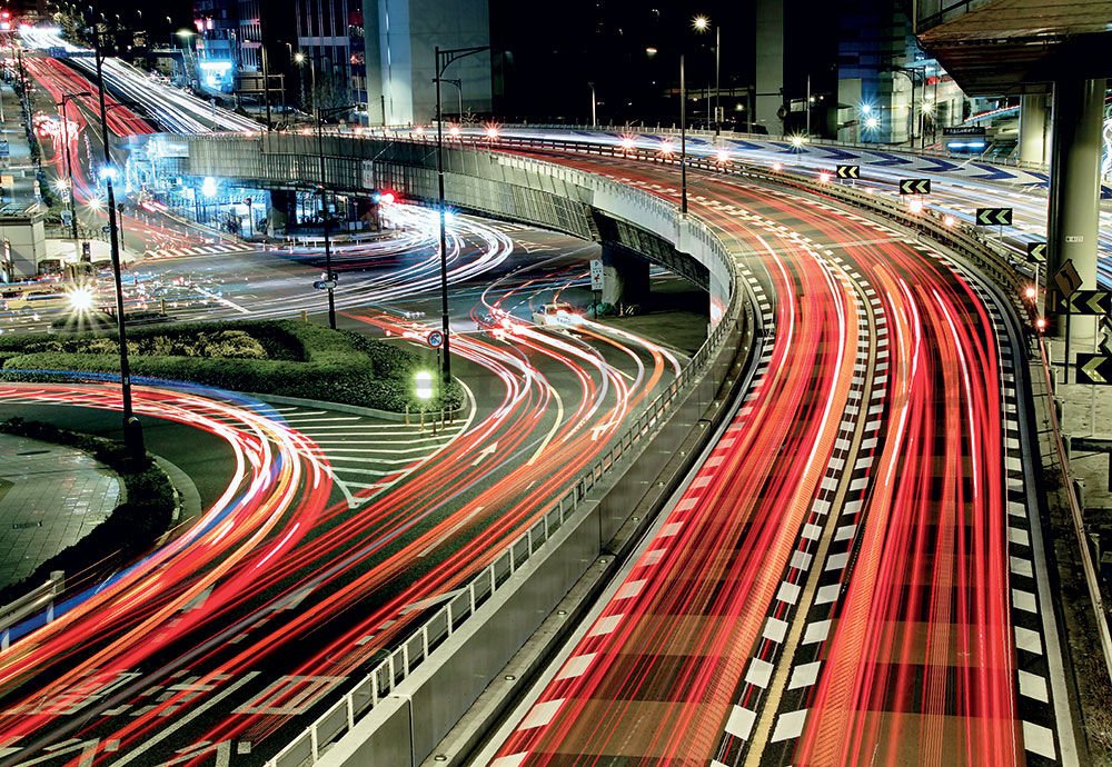 Fototapeta: Silnice v Tokyu - 368x254 cm