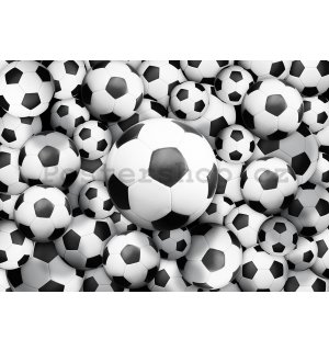 Fototapeta vliesová: Fotbalové míče (2) - 104x70,5 cm