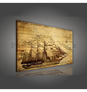 Obraz na plátně: Loď (1) - 80x60 cm