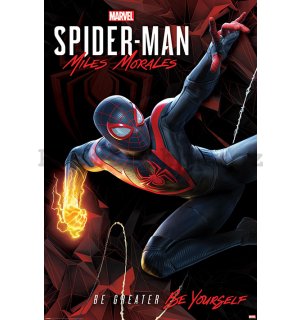 Plakát - Spider-Man Miles Morales (Cybernetic Swing)