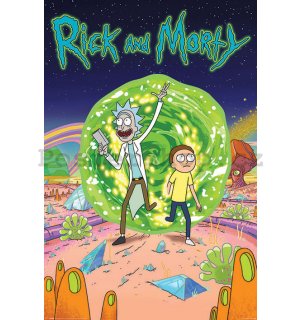 Plakát - Rick And Morty (Portal)