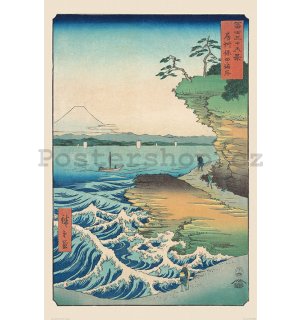 Plakát - Hiroshige, Seashore At Hoda
