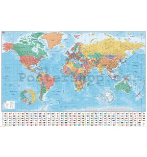 Plakát - Dk (Modern World Map 2020)