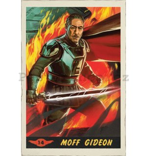 Plakát - Star Wars The Mandalorian (Moff Gideon Card)