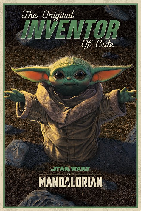 Plakát - Star Wars: The Mandalorian (The Original Inventor Of Cute)