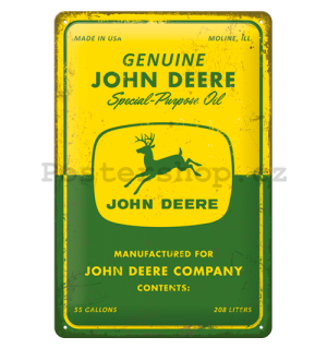 Plechová cedule: John Deere (Special Purpose Oil) - 20x30 cm