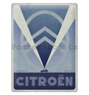 Plechová cedule: Citroën 2CV Logo - 30x40 cm