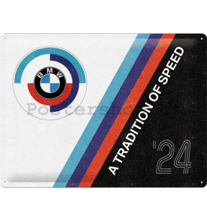 Plechová cedule: BMW Motorsport (Tradition Of Speed) - 40x30 cm