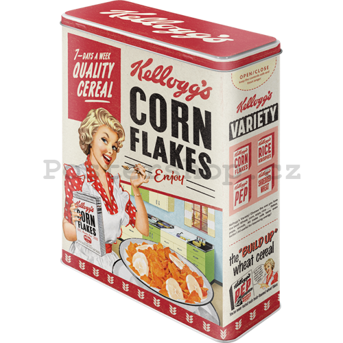 Plechová dóza XL - Kellogg's (Corn Flakes Quality Cereal)