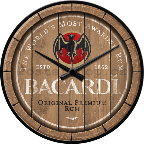 Nástěnné hodiny - Bacardi (logo)