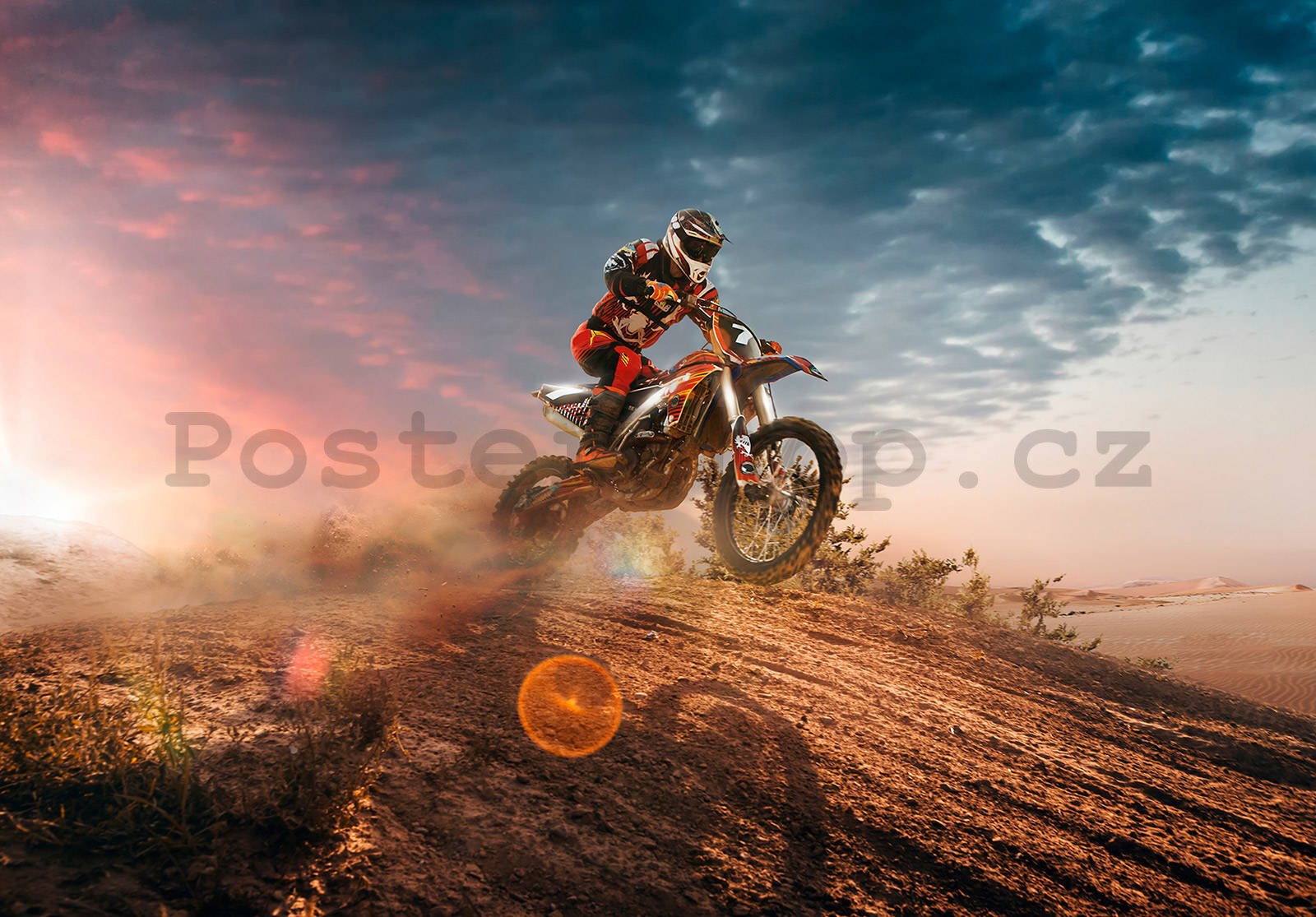 Fototapeta vliesová: Motocross - 254x184 cm