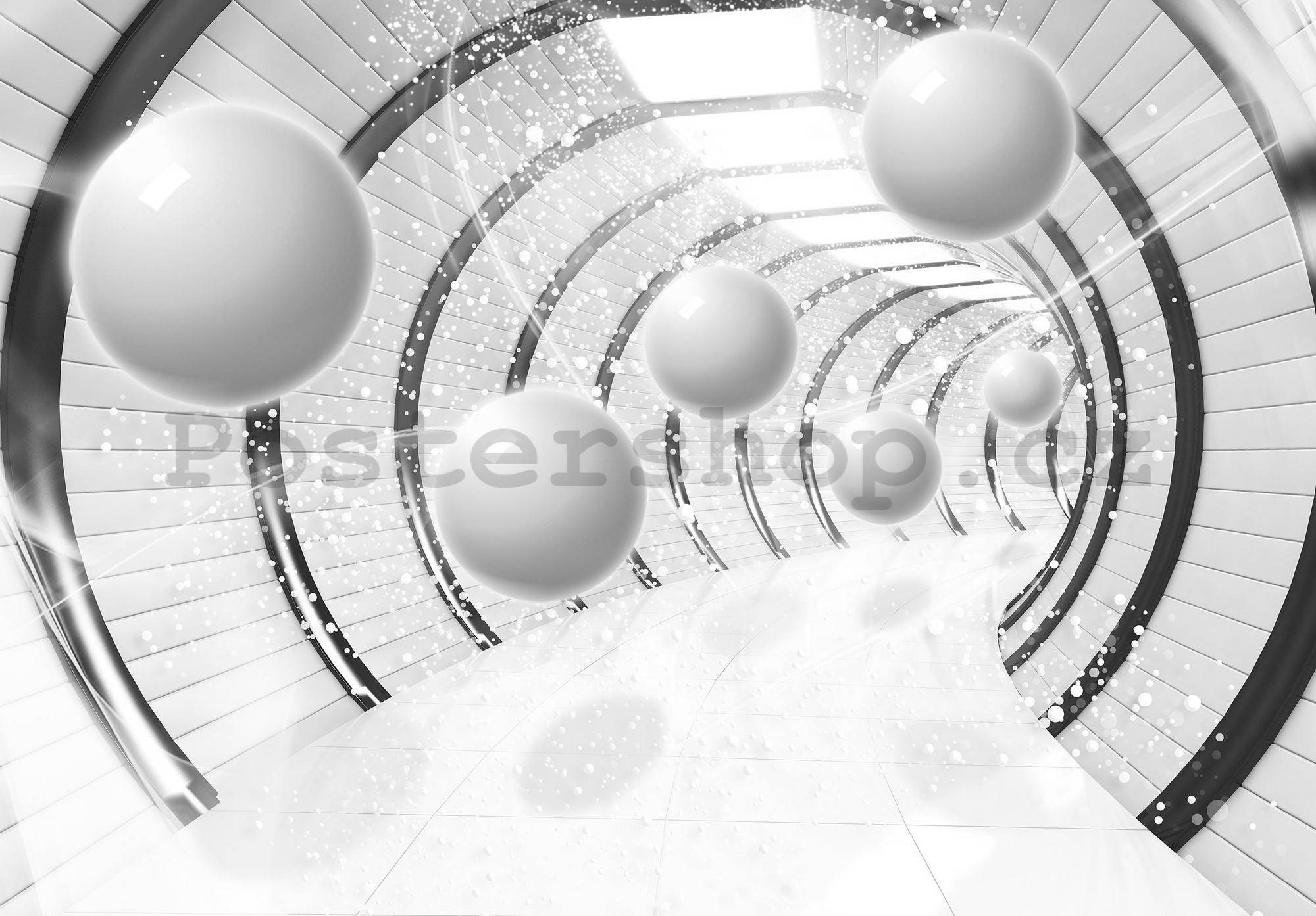 Fototapeta vliesová: Sféry v tunelu - 416x254 cm