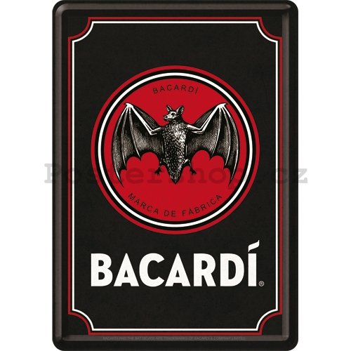 Plechová pohlednice - Bacardi