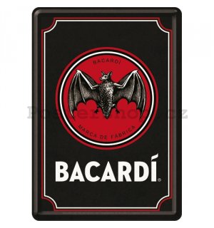 Plechová pohlednice - Bacardi