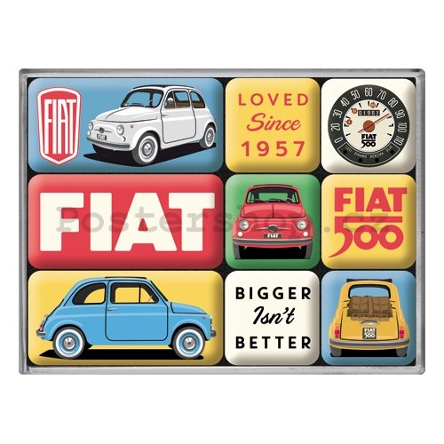 Sada magnetů - Fiat 500 Loved Since 1957