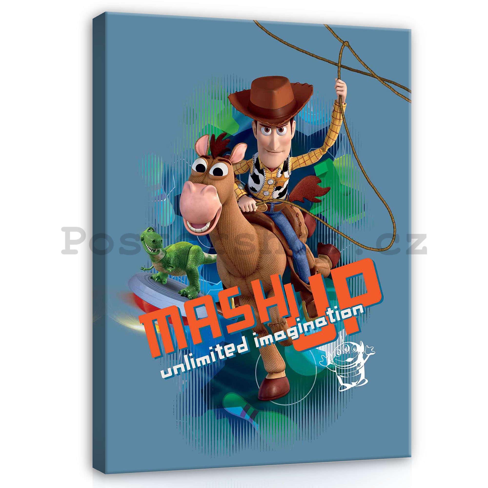 Obraz na plátně: Toy Story (Mash Up) - 75x100 cm