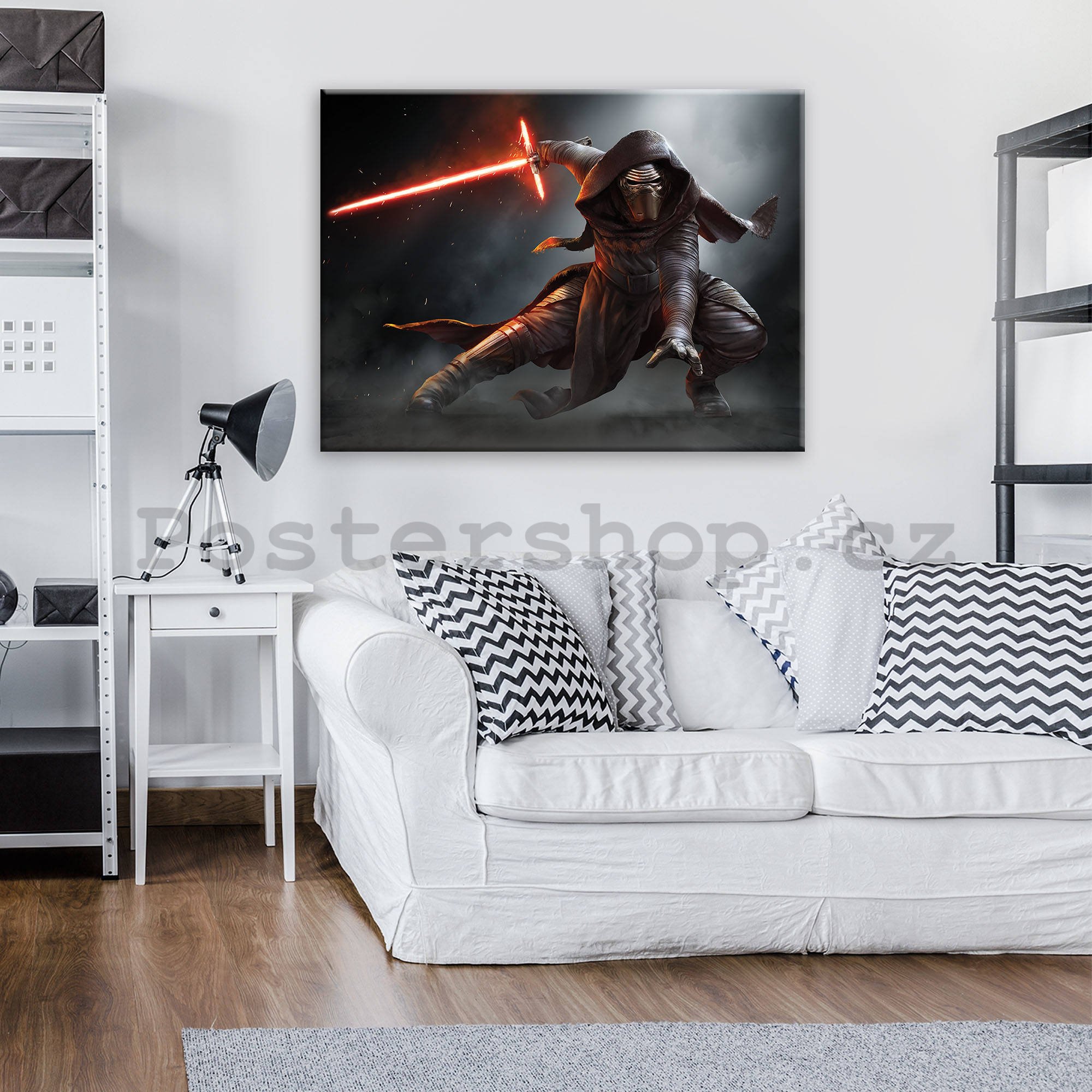 Obraz na plátně: Star Wars, Kylo Ren - 100x75 cm