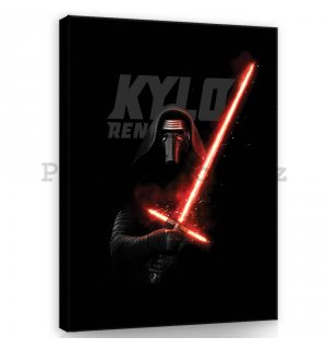 Obraz na plátně: Star Wars Kylo Ren Poster - 100x75 cm