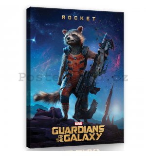 Obraz na plátně: Guardians of The Galaxy Rocket - 75x100 cm