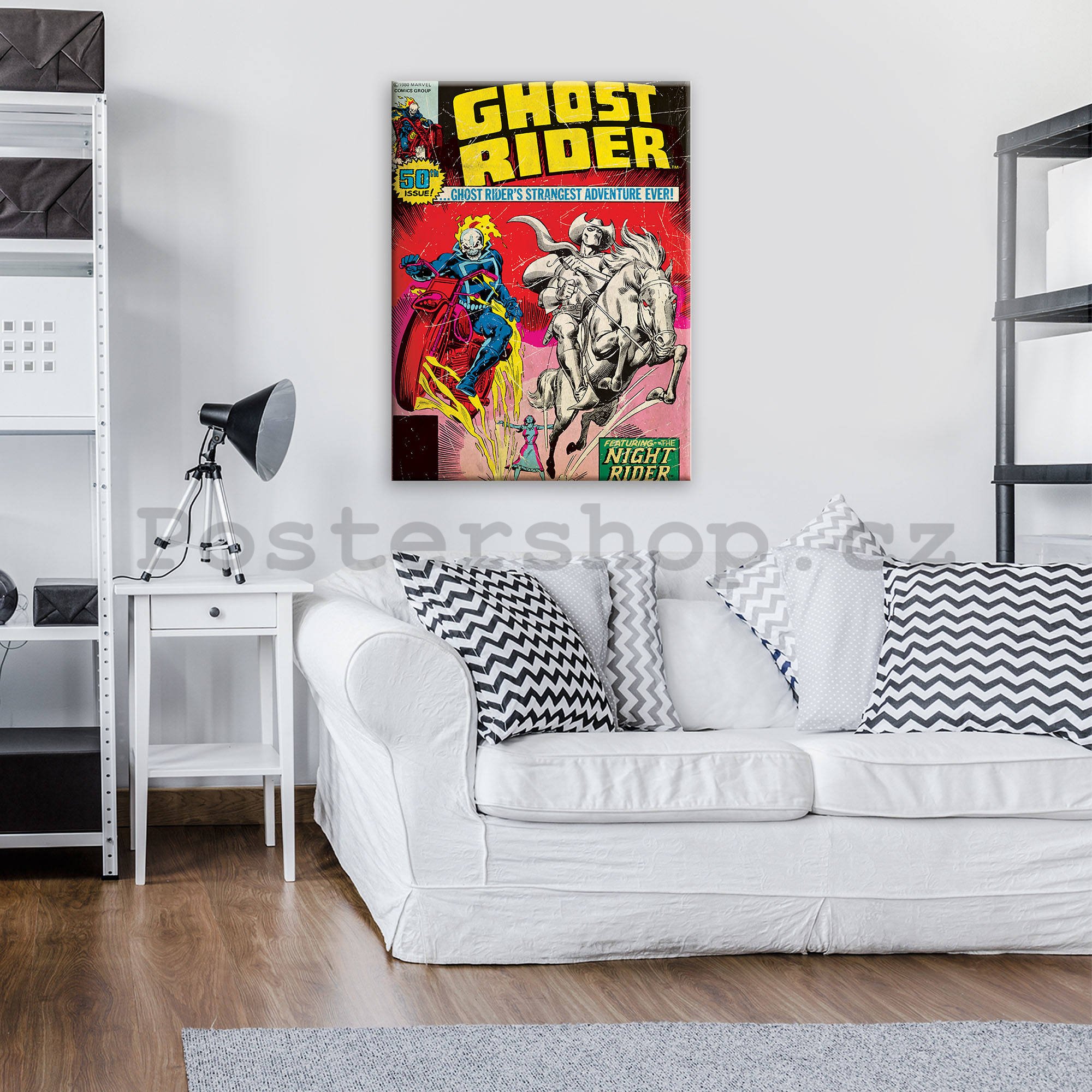 Obraz na plátně: Ghost Rider (comics) - 60x80 cm
