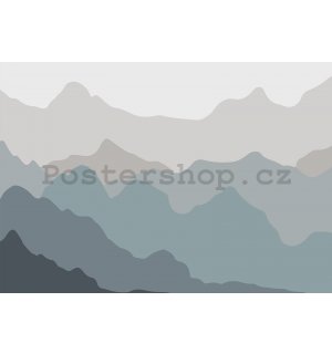 Fototapeta vliesová: Skandinávský vzor (hory) - 254x184 cm