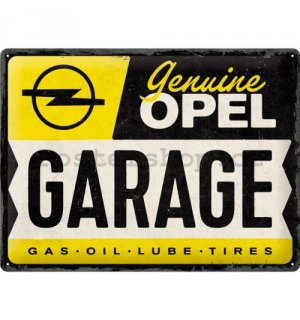 Plechová cedule: Opel Garage - 40x30 cm