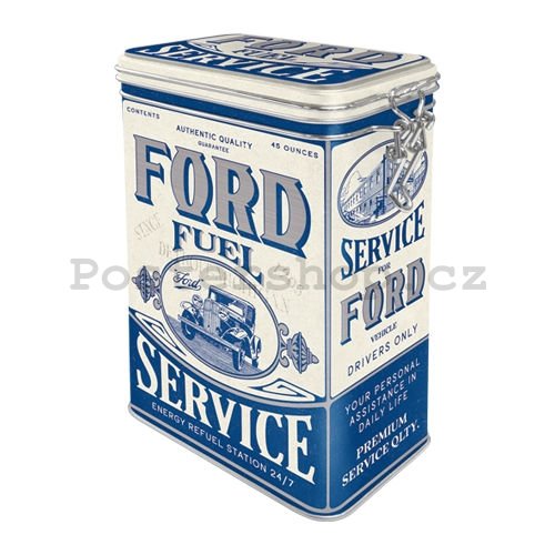 Plechová dóza s klipem - Ford Fuel Service