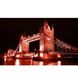 Fototapeta vliesová: Nasvícený Tower Bridge - 152,5x104 cm