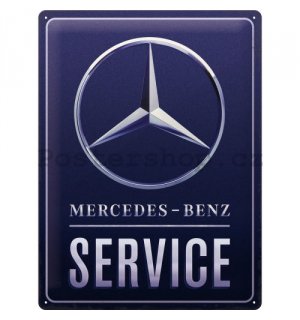 Plechová cedule: Mercedes-Benz Service - 30x40 cm