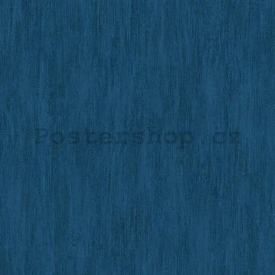 Vinylová omyvatelná tapeta tmavě modrá strukturovaná