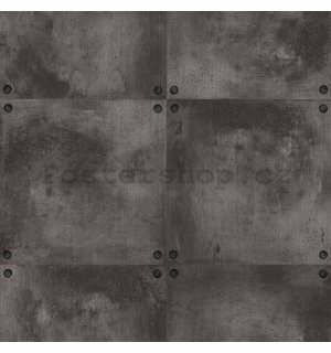 Vinylová omyvatelná tapeta betonový povrch tmavě šedý