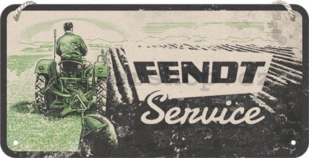 Závěsná cedule: Fendt Field Service - 20x10 cm