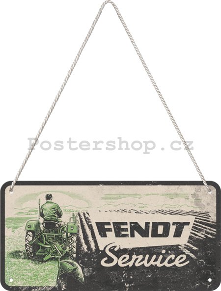 Závěsná cedule: Fendt Field Service - 20x10 cm