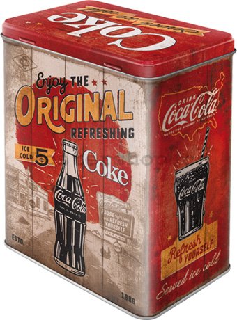 Plechová dóza L - Original Coke