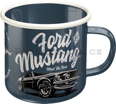 Plechový hrnek - Ford Mustang (The Boss)