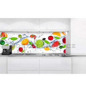 Samolepící omyvatelná fototapeta za kuchyňskou linku - Citrusy, 180x60 cm