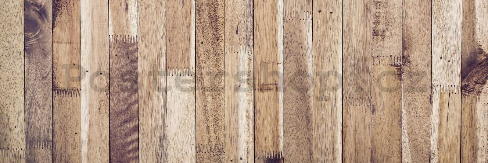 Samolepící omyvatelná tapeta za kuchyňskou linku - Dřevěná stěna, 180x60 cm
