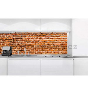 Samolepící omyvatelná tapeta za kuchyňskou linku - Cihlová zeď, 180x60 cm