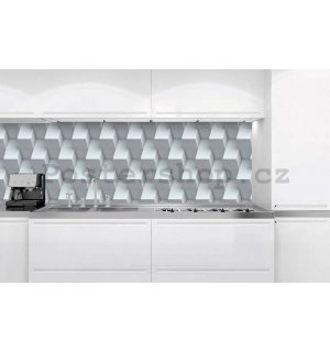 Samolepící omyvatelná tapeta za kuchyňskou linku - Obkladová 3D abstrakce (2), 180x60 cm