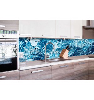 Samolepící omyvatelná tapeta za kuchyňskou linku - Perlivá voda, 260x60 cm