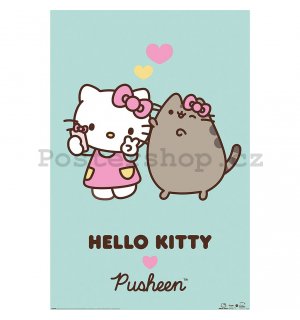 Plakát - Hello Kitty & Pusheen