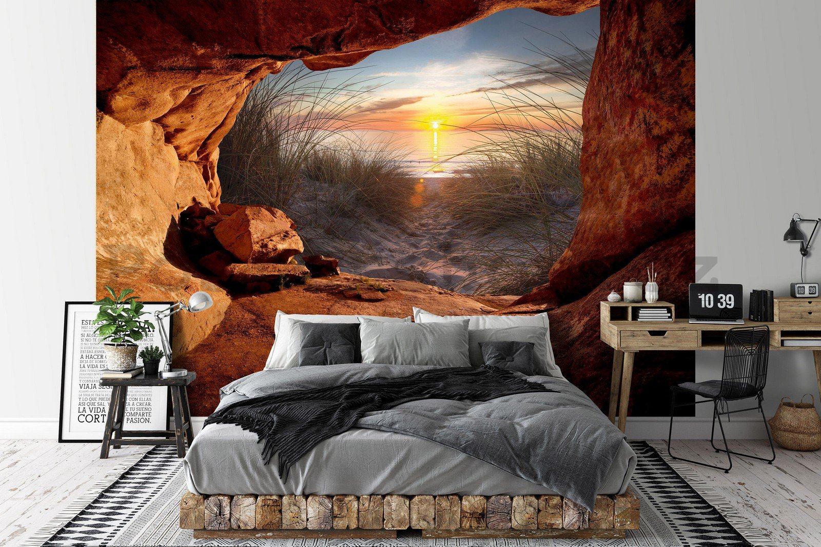 Fototapeta vliesová: Jeskyně na pláži (2) - 368x254 cm
