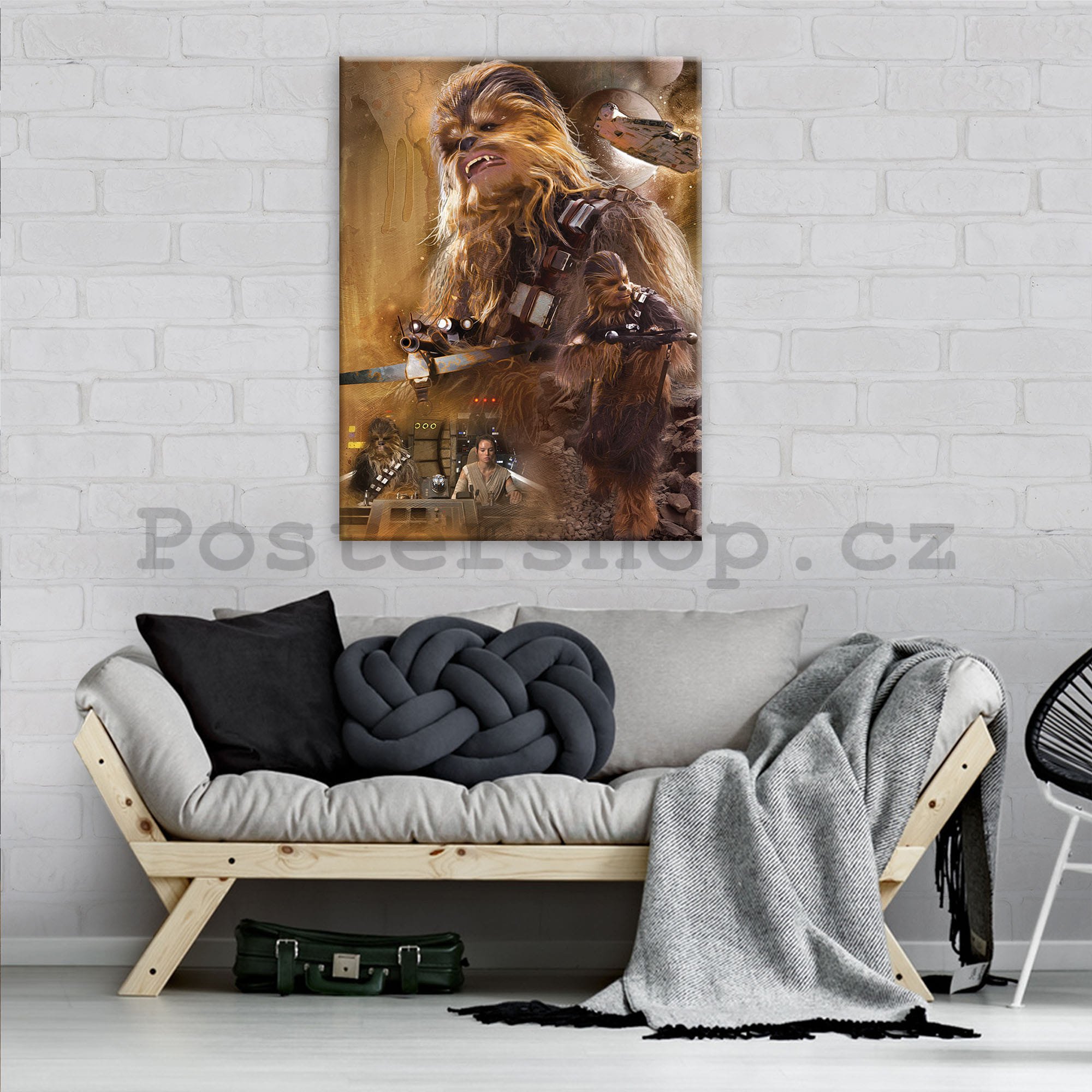Obraz na plátně: Chewbacca - 75x100 cm