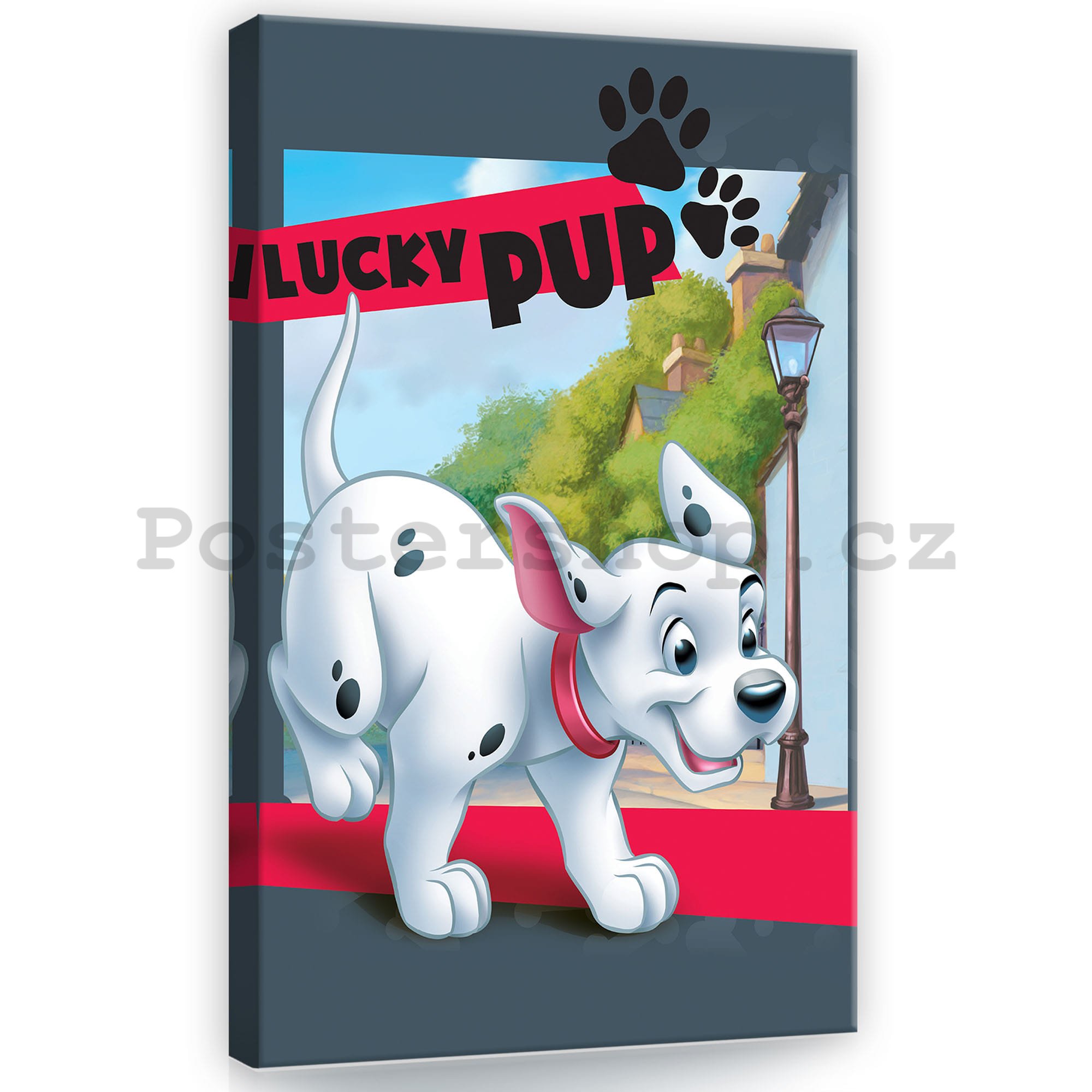 Obraz na plátně: 101 Dalmatinů (Lucky Pup) - 40x60 cm