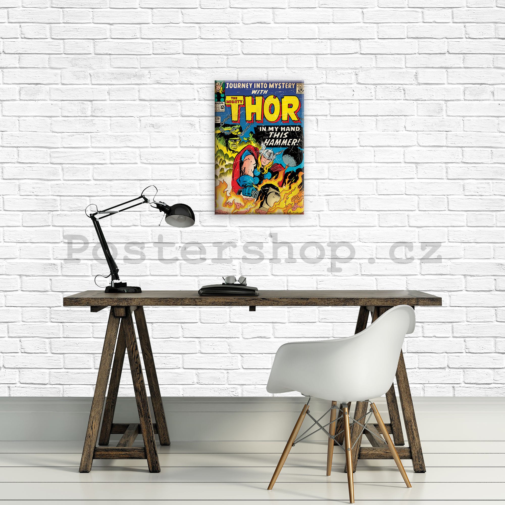 Obraz na plátně: The Mighty Thor (In My Hand This Hammer!) - 40x60 cm