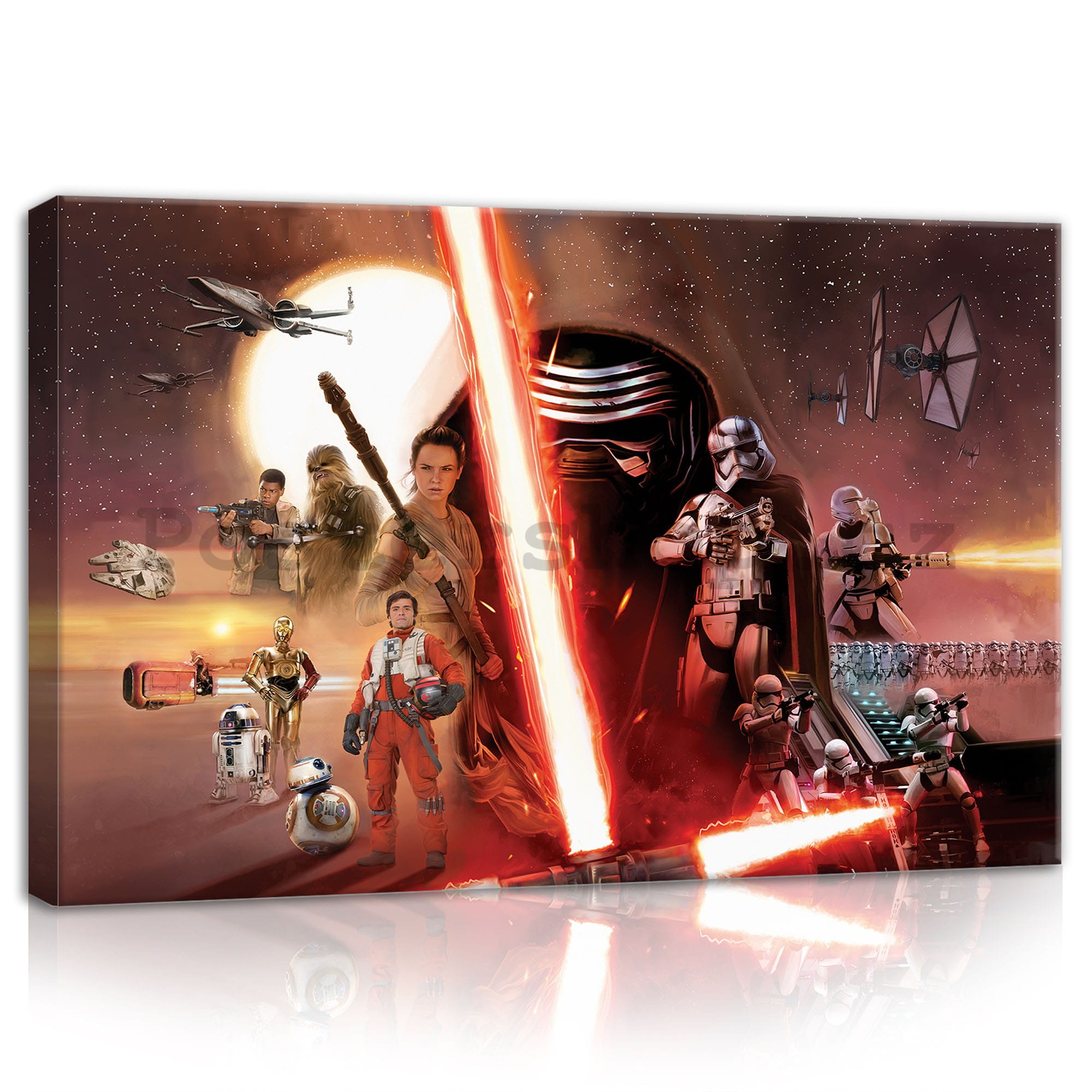 Obraz na plátně: Star Wars The Force Awakens (1) - 40x60 cm
