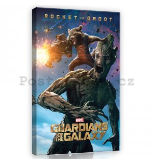 Obraz na plátně: Guardians of The Galaxy Rocket & Groot - 40x60 cm