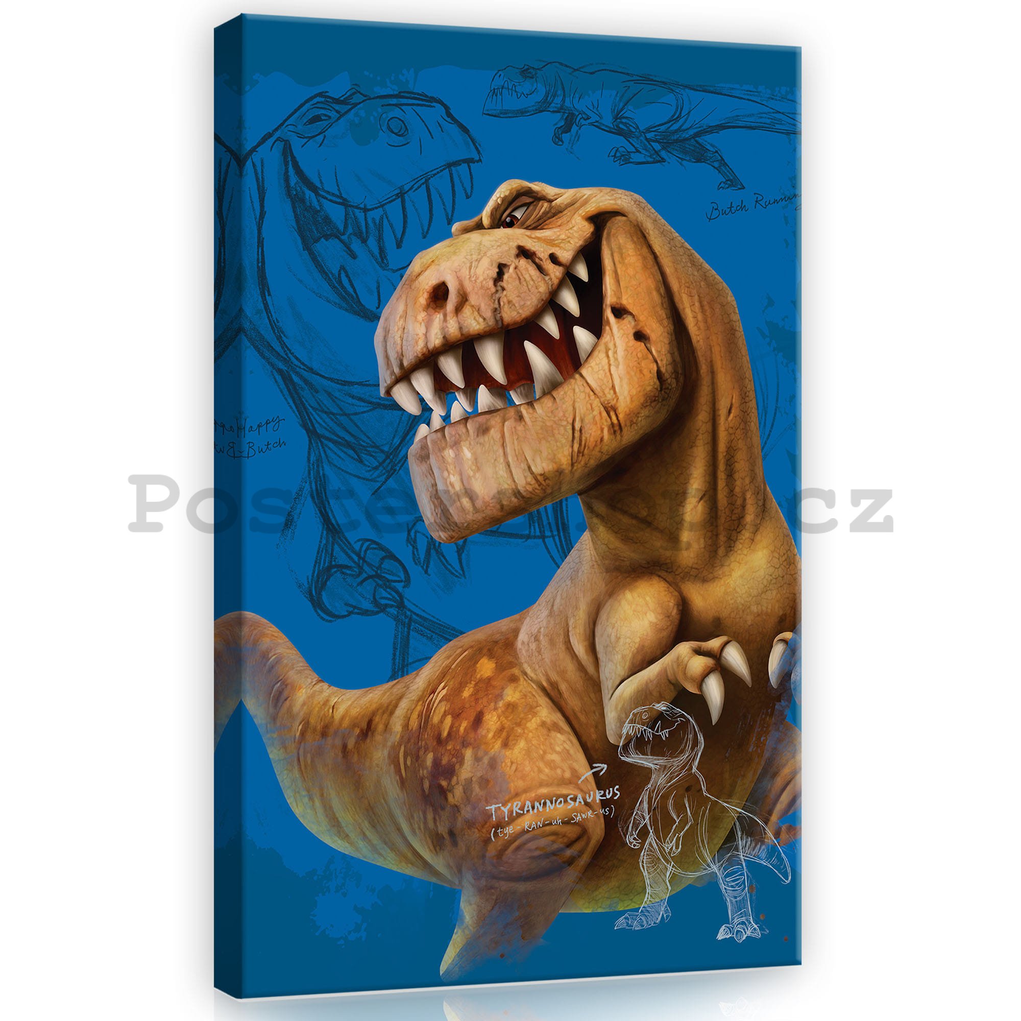 Obraz na plátně: Hodný dinosaur Butch (2) - 40x60 cm