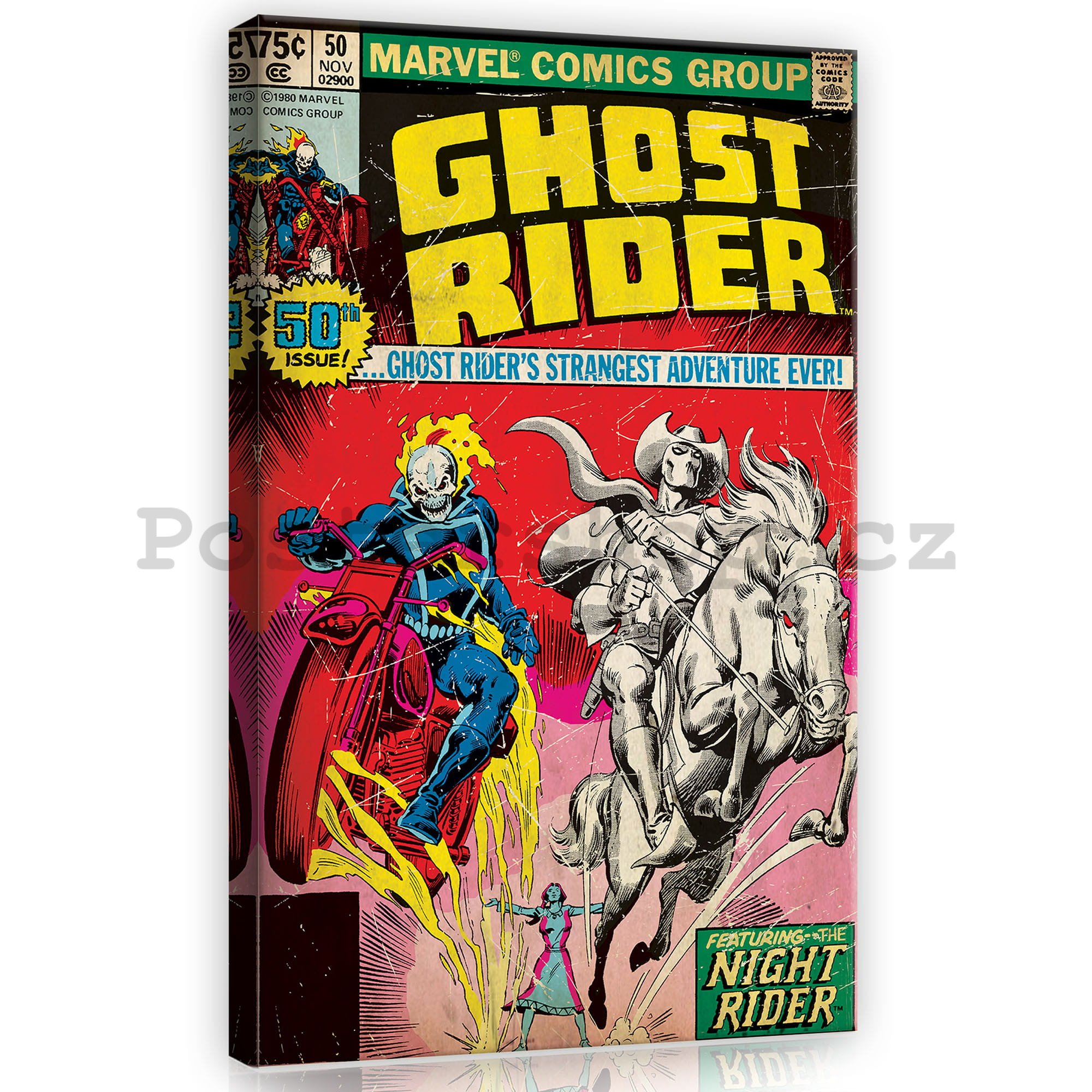Obraz na plátně: Ghost Rider (comics) - 40x60 cm